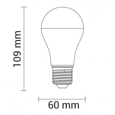 LED lamp E27 A60 10W 806 lm 4500K