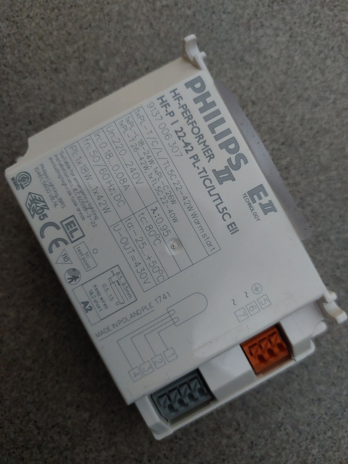 Elektrooniline liiteseade Philips HF-P 2 22–42 PL-T/C/L/TL5C EII