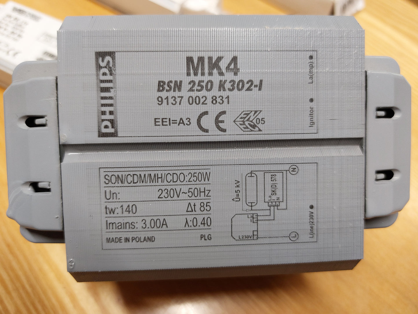 Toiteplokk MK4 BSN 250 K302-1 250W 230V