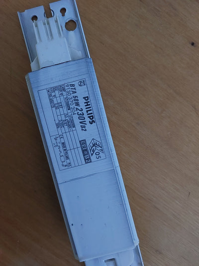 Toiteplokk 230V 0,67A luminofoortorudele 1x58W