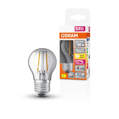 LED lamp E27 P45 3.4W 470 lm 2700K dimmerdatav