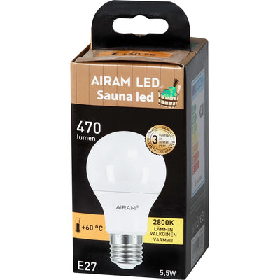 LED lamp E27 A61 5.5W 470 lm 2800K saunalamp