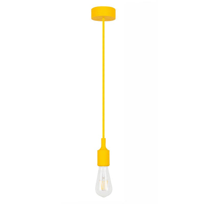 Rippvalgusti E27 60W 230V IP20 kollane Ø80 mm