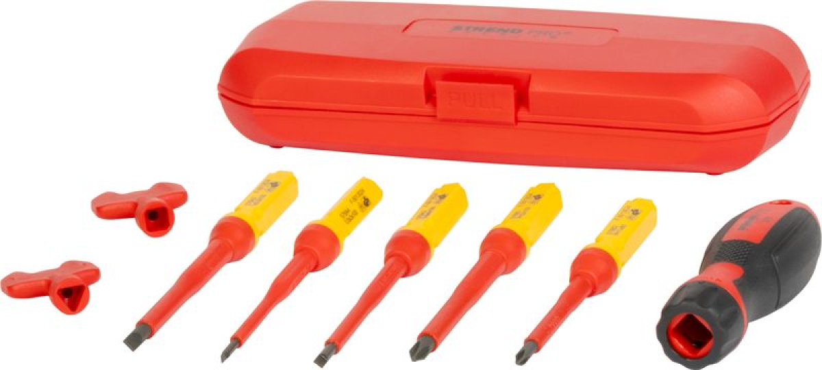 Elektriku kruvikeerajate komplekt Strend Pro, VDE 8-osaline, lapik + ristpea