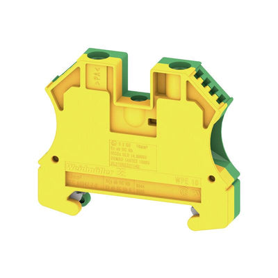 PE-riviklemm Weidmüller WPE 10 1P 10 mm² kollane-roheline