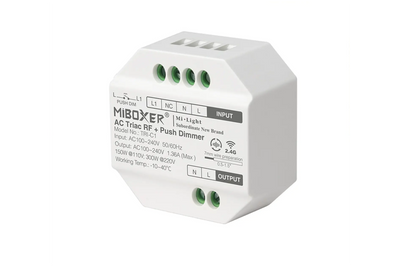 MiBoxer TRIAC RF dimmer 100–240V 300 W 1,36 A IP20 TRI-C1