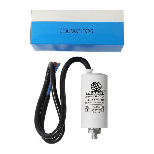Kondensaator 4µF 450V +GRD juhtmega