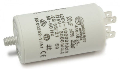 Kondensaator 20µF ±5% 475V +GRD ¨40×70mm 4 klemmi
