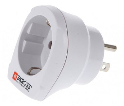 Reisiadapter USA pistik/europesa 16A 100-240V AC 50/60Hz 65W valge