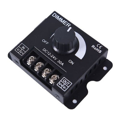 LED pöörddimmer 12–24V 360–720 W 30 A IP20