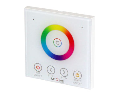 RGBW/RGB+CCT LED-riba seinakontroller RF 2,4GHz valge