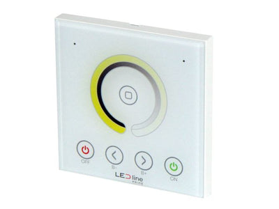 DIM/CCT LED-riba seinakontroller RF 2,4GHz valge