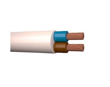 Paindkaabel 2x0,75 mm² lapik valge