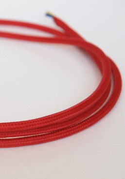 Kangasjuhe sile 2x1,5 mm² punane