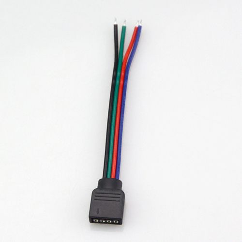 Painduv ühendusjuhe RGB+White LED-ribale, pin-pesaga