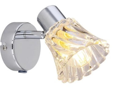 Seinavalgusti Hestia E14 lülitiga kroom