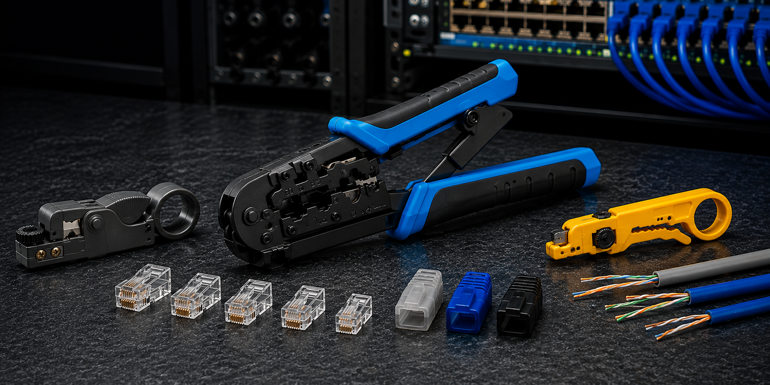 Professionaalsed arvutitangid RJ45, RJ12, RJ11 ja RJ9 võrgupistikute pressimiseks Elektripood.ee e-poes.