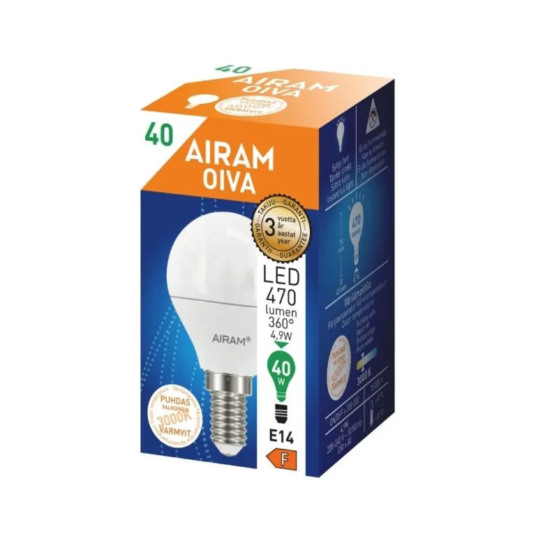 LED lamp E14 4,9W 470lm 3000K