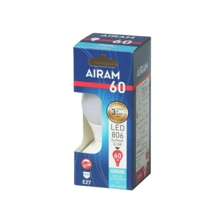 LED lamp E27 8,5W 806lm 4000K DIM