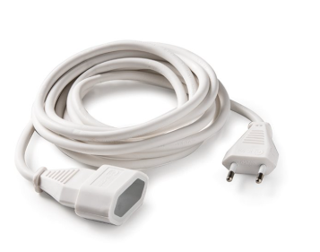 Jätkujuhe 3m kummikaabel 2x1,0 10A valge IP44