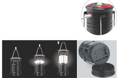 Laetav matkalamp IP44, 2x200lu, USB