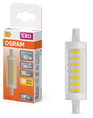 LED lamp R7S Slim 60 7W/827 78mm