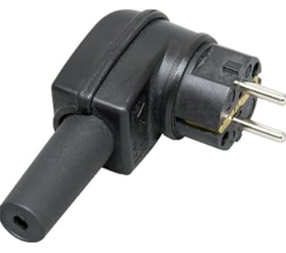 Pistik must (kumm) IP44 16A