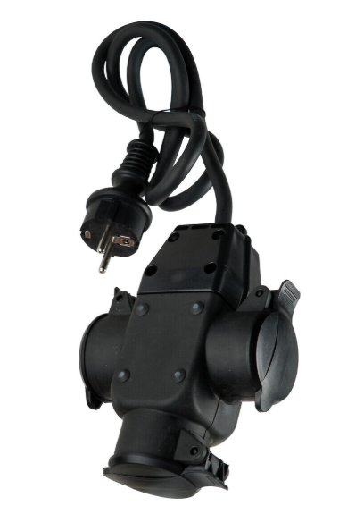 Pikendusjuhe 3 os 1m IP44 must