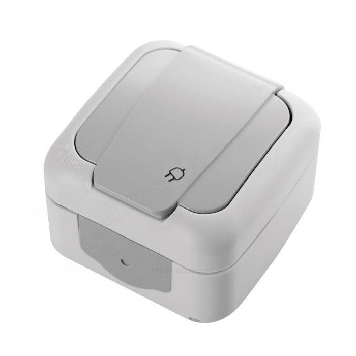 Pistikupesa pinnapealne, hall IP54