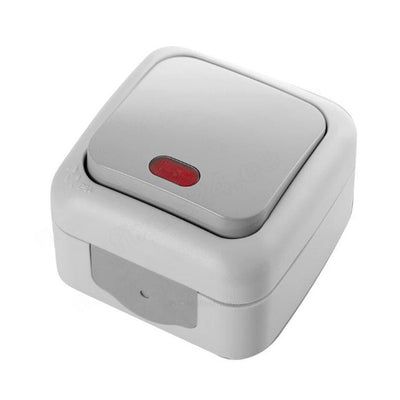 Lihtlüliti tulega pinnapealne, IP54, hall