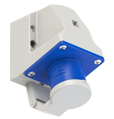 Seinapistik 16A 3P 6H 230VAC IP44 (ava M25), kaanega, CEE