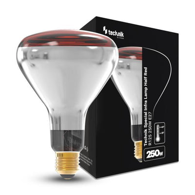Soojenduslamp  E27 250W Half Red R125