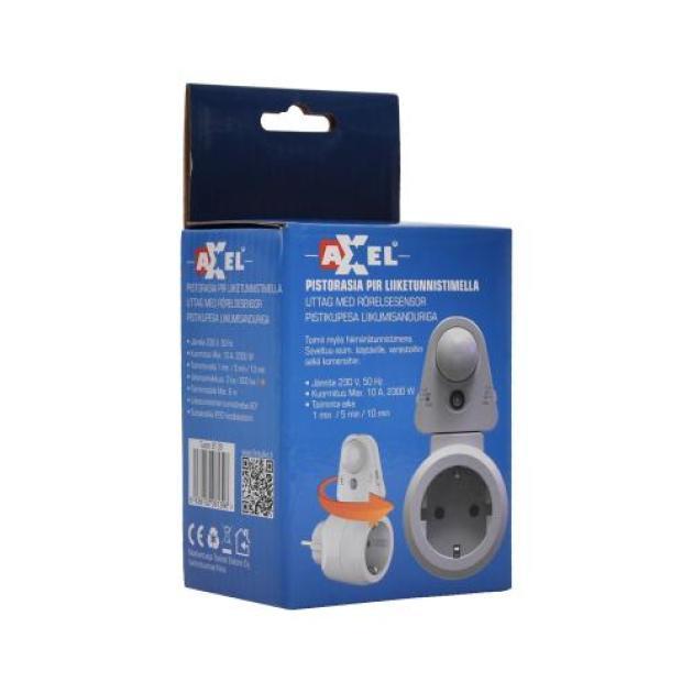 Pistikupesa liikumisanduriga valge 16A