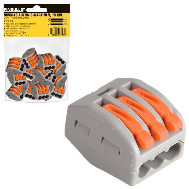 Riviliide 3pin avatav 3x0,08-2,5mm2