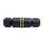 Ühendusmuhv IP68 mini 3×1,5 mm² kaablile 3–9 mm must