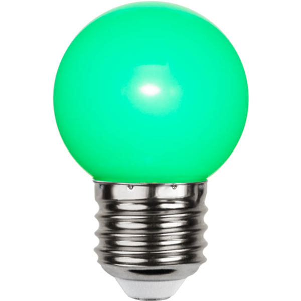 LED lamp E27 1W roheline