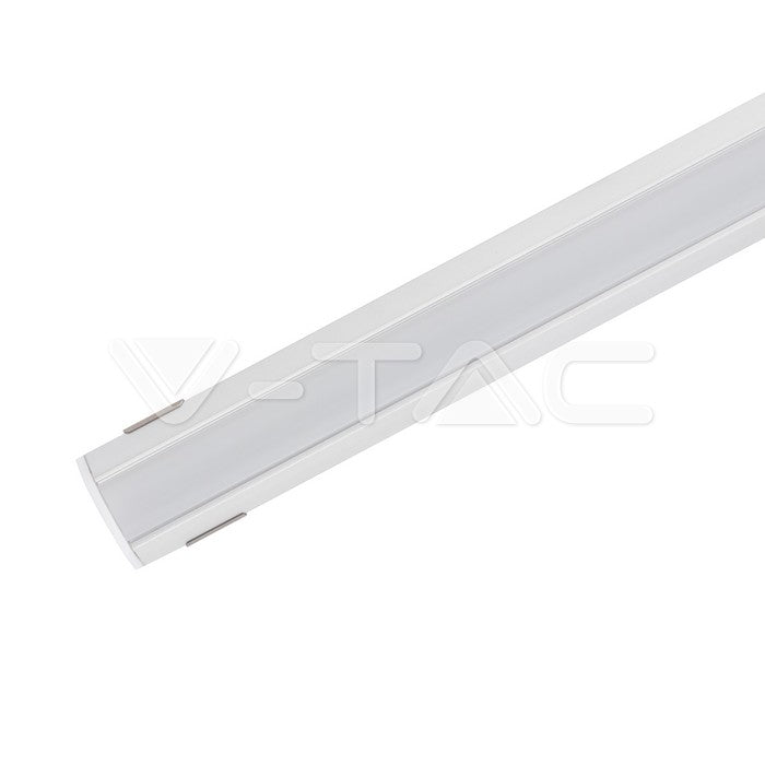 LED alumiinium nurgaprofiil 19x19 2m hall IP20
