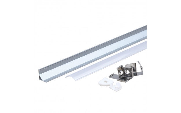 LED nurgaprofiil 16x16 2m hall alumiinium IP20