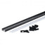 LED alumiiniumprofiil pp 17,4x7 2m must, piimjas kate IP20