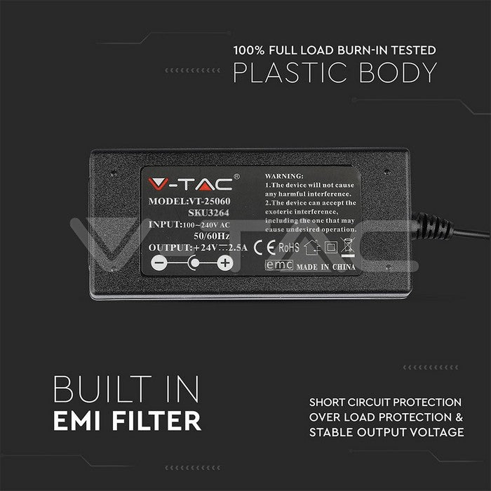 LED toiteplokk LED 60W 12V 2,5A IP44