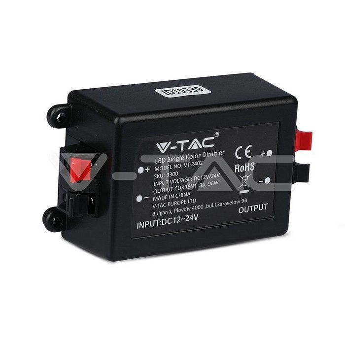 Led-dimmer/lüliti+pult 96W 8A 12/24V IP20 20000h