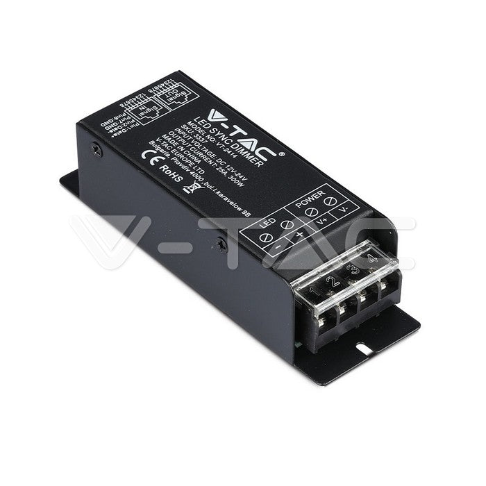 LED dimmer lüliti+pult 12V/24V 1 kanal 300W 25A