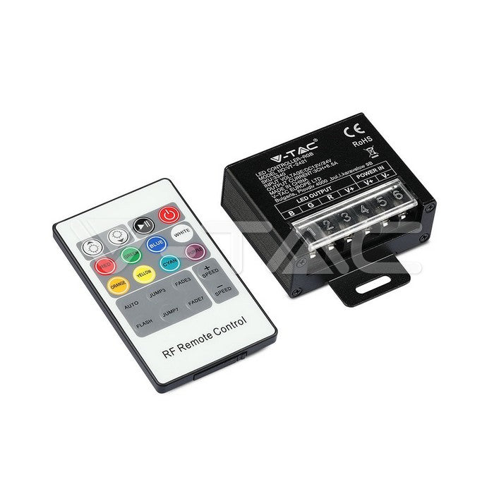 LED kontroller 3 kanalit 12V:240W 24V:480W IP20 6,6A igale kanalile