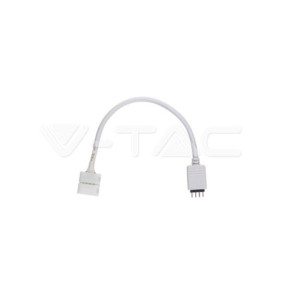 RGB ühendus 10mm 4 otsa valge  mamma/papa valge