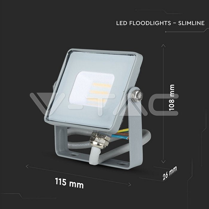 LED prožektor 10W 800 lm 4000K IP65 115×108×26 mm hall