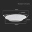 Ripplaevalgusti LED 12W 4000K 1200lm IP20 valge Ø170mm