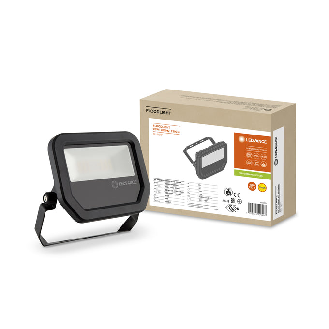 LED prožektor 20W 2200lm 3000K IP65 must