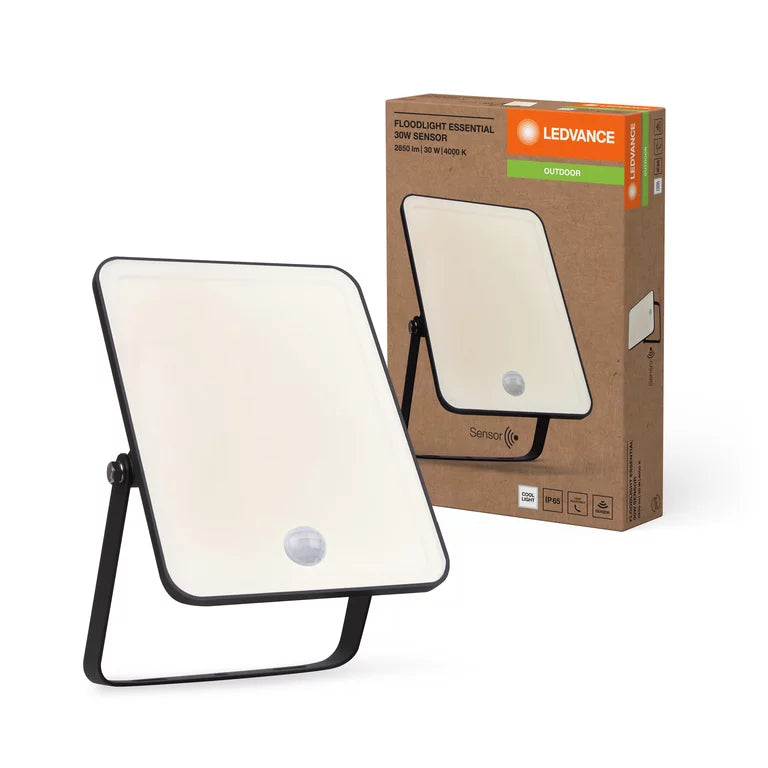 LED prožektor 30W 2850lm 4000K IP65 PIR must