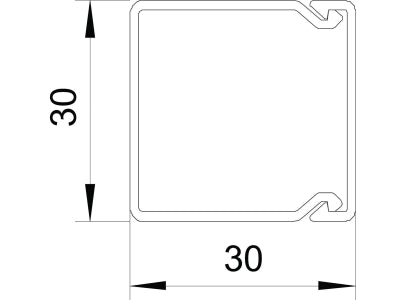 Karbik 30x30 2m valge