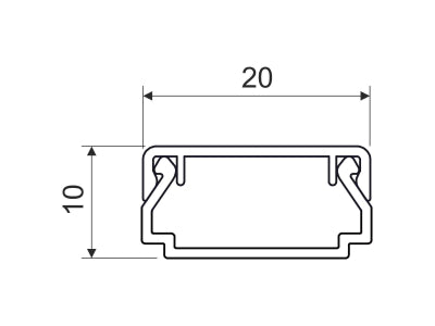 Karbik 20x10 2m valge